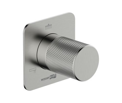 Переключатель на 3 выхода Wasserkraft Tauber 6400 A297 встраиваемый в стену никель