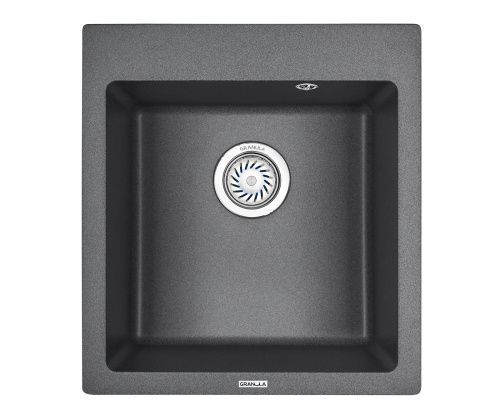 Кухонная мойка Granula 4651, ГРАФИТ 50х45 цвет черный поверхность матовая