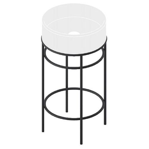 Консоль под раковину Artceram Vogue ACA058 17 40х40 напольная цвет черный