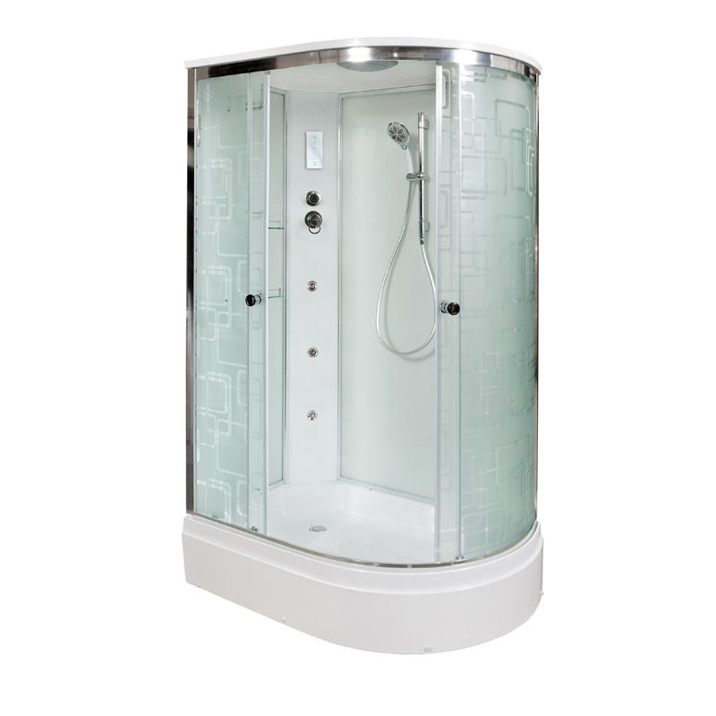 Душевая кабина AvaCan EM2712LGM+EL 120х80 асимметричная с крышей ориентация левая