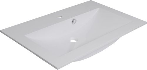 Раковина из искусственного камня Aquanet Мадонна НФ-00007502 90х60 полувстраиваемая цвет белый 1 отверстие под смеситель