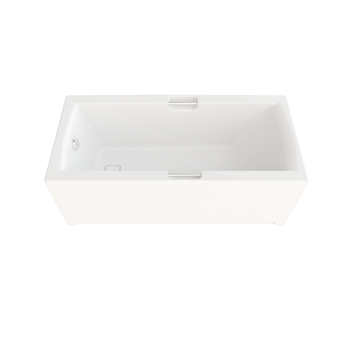 Ванна акриловая Тритон Алекса Щ0000049163 160х75 пристенная прямоугольная без каркаса с ручками