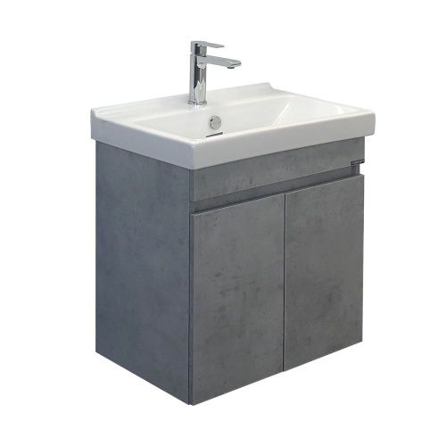 Тумба с раковиной Comforty Осло 00-00000835CF 60х40 подвесная цвет серый