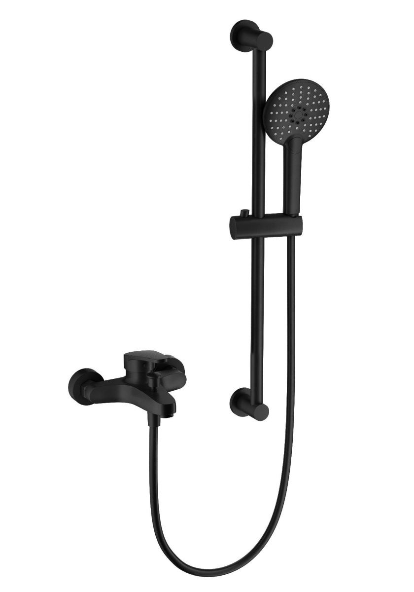 Душевой гарнитур Wonzon & Woghand  WW-C2501-MB настенный черный