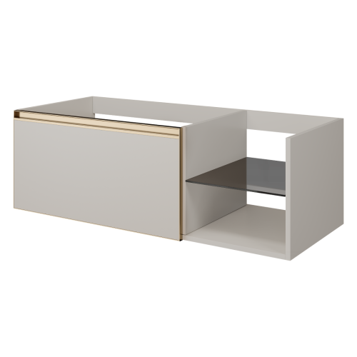 Тумба под раковину Armadi Art Quatro 790-M6-120-CM-MG 120х50 подвесная цвет серый