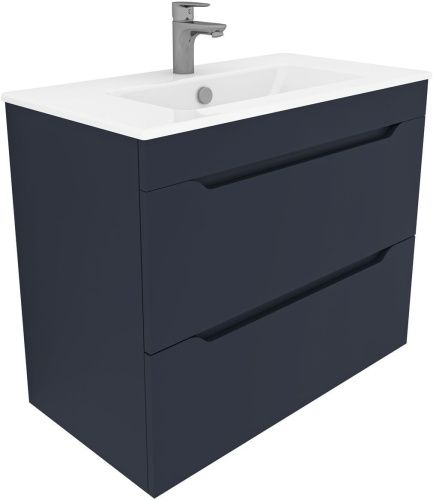 Тумба под раковину Aquanet Практика 00330460 80х40 подвесная цвет синий