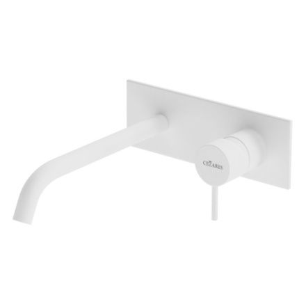 Смеситель для раковины Cezares LEAF LEAF-BLI1-20-L-BIO встраиваемый в стену белый