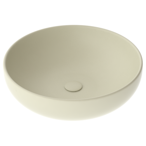 Раковина керамическая GSG Ceramic Design Easy EALAVRO45015 50х50 накладная цвет бежевый без отверстий под смеситель