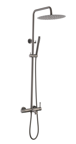 Душевая стойка Boheme Uno 468-GM настенная цвет серый