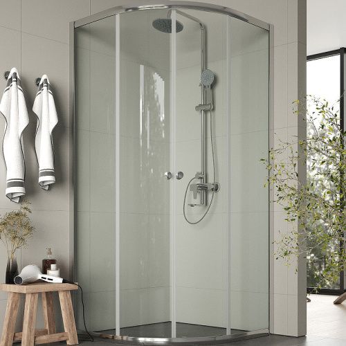 Душевой уголок Agger A01-090TCR/G 88х88 стекло прозрачное профиль хром глянцевый без поддона