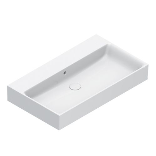 Раковина керамическая Catalano Premium 220800001 80 см подвесная цвет белый без отверстий под смеситель