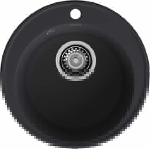 Кухонная мойка Granfest Quarz 08 черный 50х50 цвет черный поверхность матовая