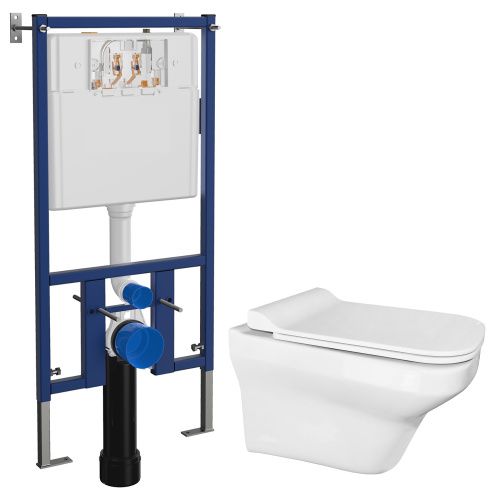 Комплект унитаз с инсталляцией  Loranto  4501+KALE MOOD