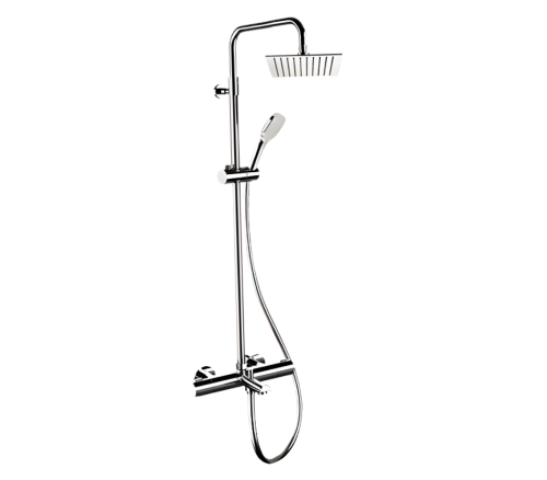 Душевая стойка Remer Elegance EQ34A8CPUFS25G настенная цвет хром с термостатом