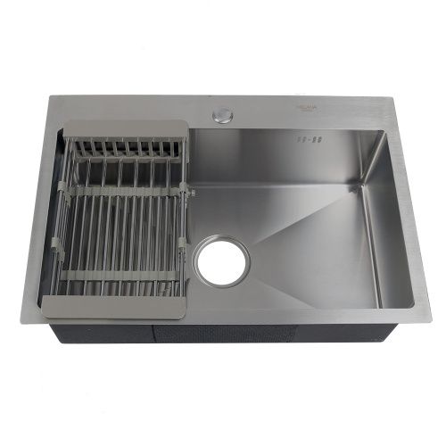 Кухонная мойка Melana ProfLine H6545 сатин 65х45 цвет серый поверхность полированная