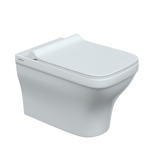 Унитаз подвесной Berges Strati 82132 белый с сиденьем микролифт безободковый каскадный смыв