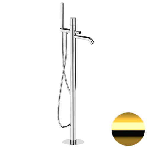 Смеситель для ванны Remer Celebrity CEC08DO напольный золото