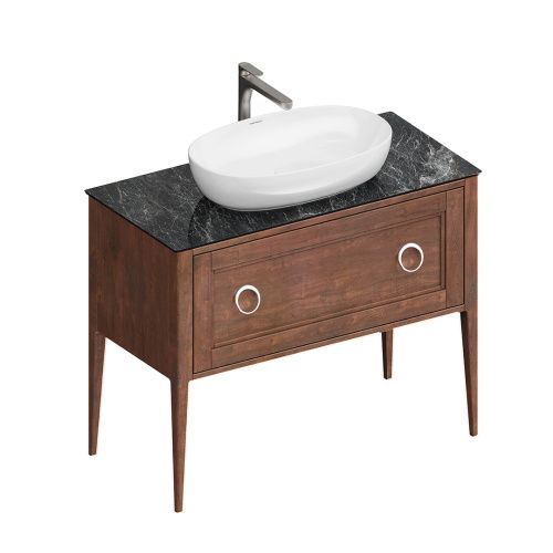 Тумба под раковину Kerama Marazzi PLAZA PL.CN.100.1+1\NUT.M 100х50 напольная цвет коричневый