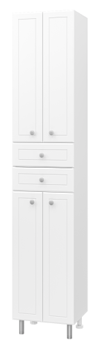 Шкаф-пенал Misty Пеналы Э-05040-011Нж 40х190 напольный цвет белый
