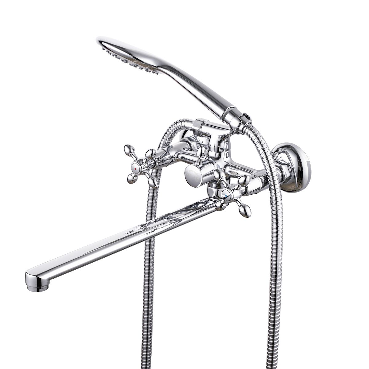 Смеситель для ванны LeMark Vista LM7651C настенный хром