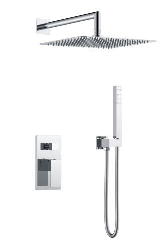 Душевая система Boheme Qubic 474-3-CR встраиваемая в стену цвет хром