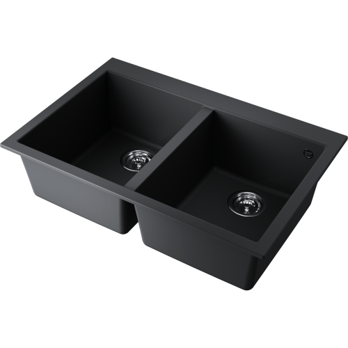 Кухонная мойка Omoikiri Bosen 80-2 4993836 80х55 цвет черный