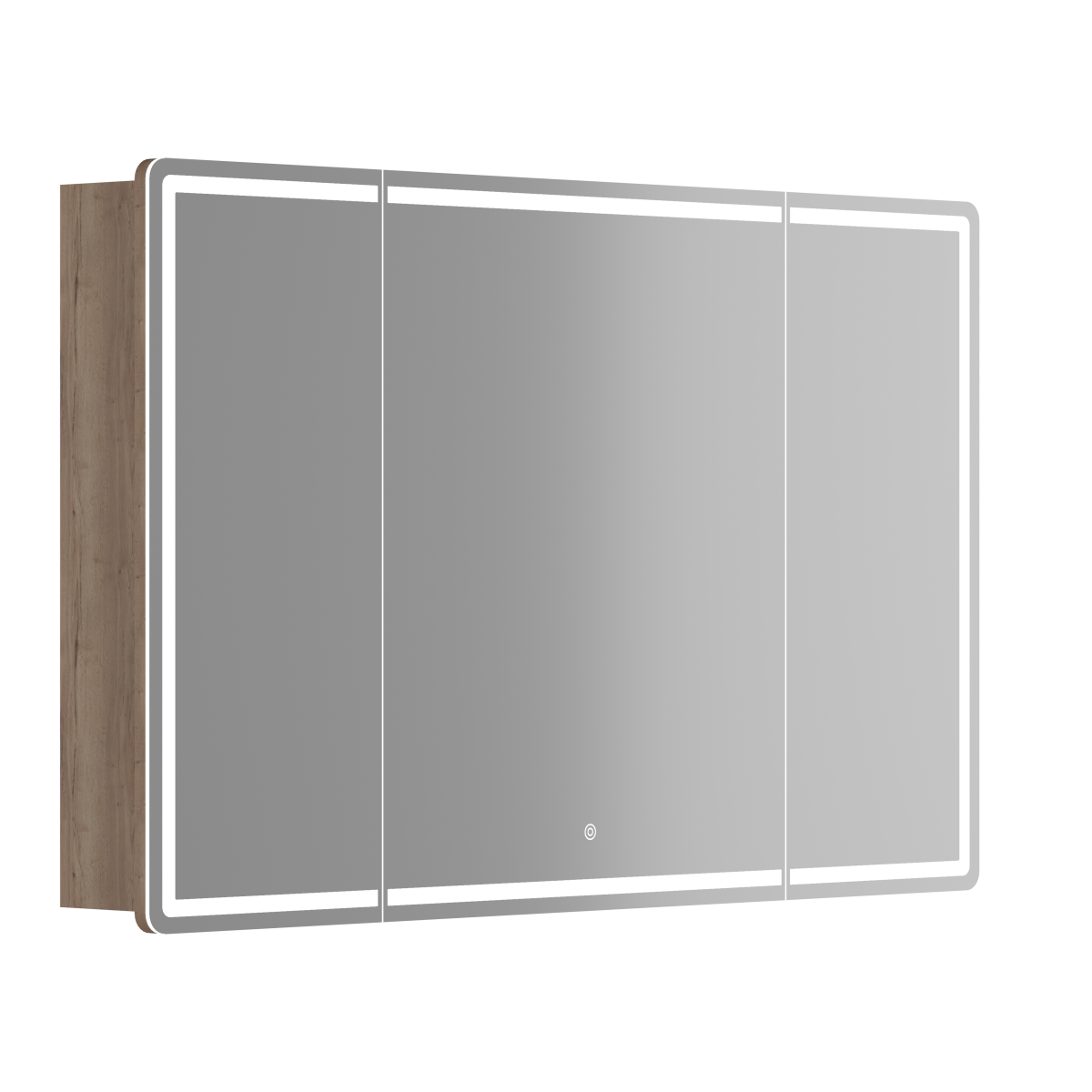 Зеркало-шкаф Sancos Mirror MI120EG 120х70 подвесной цвет коричневый