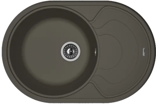 Кухонная мойка Florentina Родос 760 20.140.D0760.302 75х50 цвет черный поверхность матовая