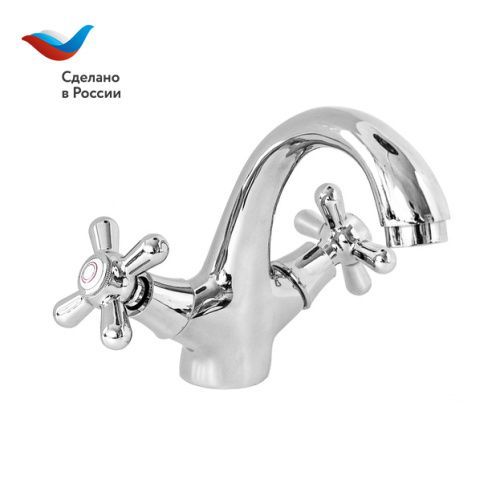 Смеситель Славен Прораб СЛ-ДВ-О10 на раковину хром