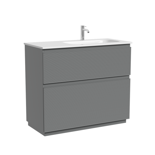 Тумба под раковину Sancos FOLK Floor FL100FRES 100х40 напольная цвет серый