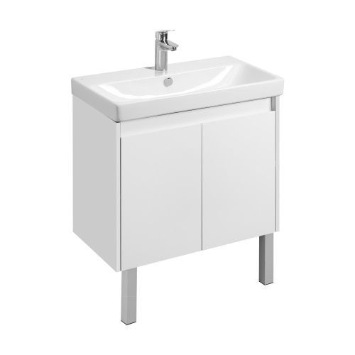 Тумба под раковину Aquaton Сканди Doors 1A282901SD010 80х40 напольная цвет белый