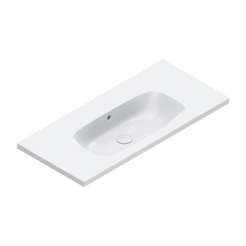 Раковина керамическая Catalano Alvea 621010001 100 см подвесная цвет белый без отверстий под смеситель