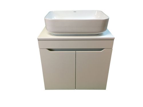 Тумба с раковиной Sintesi STL.W7019_SIN-LVB-APP-409 60х60 подвесная цвет белый