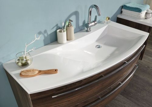 Тумба под раковину Puris Crescendo WUA361209L(784/184) 120х50 подвесная цвет коричневый