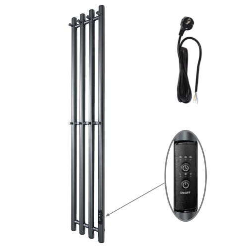 Полотенцесушитель электрический Маргроид Inaro Inaro-12018-1049-7024R 20х120 серый