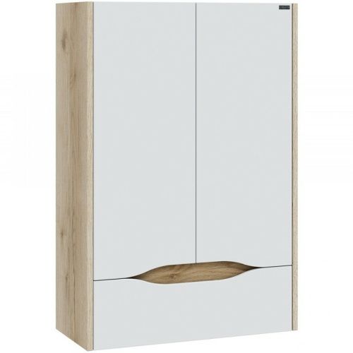 Шкаф СанТа Сатурн 700374 60х90 подвесной цвет белый/бежевый