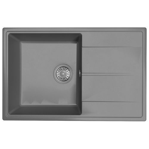 Кухонная мойка Dr.Gans Оливия 740 К 25.155.D0740.410 75х50 цвет серый поверхность матовая