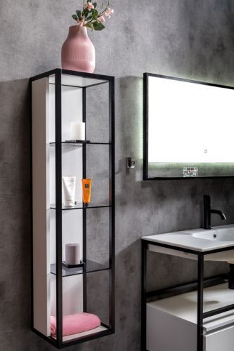 Шкаф-пенал Armadi Art Loft 896-W 30х120 подвесной цвет белый