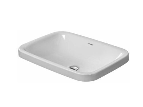 Раковина керамическая Duravit Durastyle 372600000 60х40 встраиваемая цвет белый без отверстий под смеситель