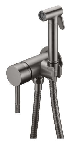 Гигиенический душ со смесителем Boheme Uno 467-GM серый