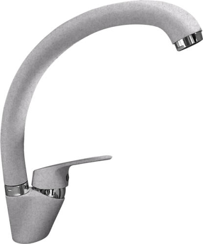 Смеситель для кухни Granfest 3323 серый на мойку серый