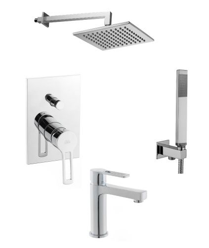 Душевая система Paffoni Ringo KITRIN015CR071 встраиваемая в стену цвет хром