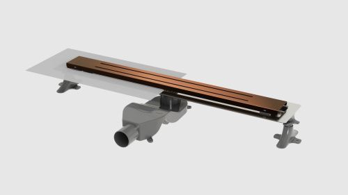 Душевой лоток Boheme Premium Trendy 983-80-BRB 65х10 бронза