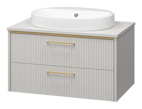 Тумба под раковину Brevita Elche ELC-01080-0502Я 80х50 подвесная цвет белый