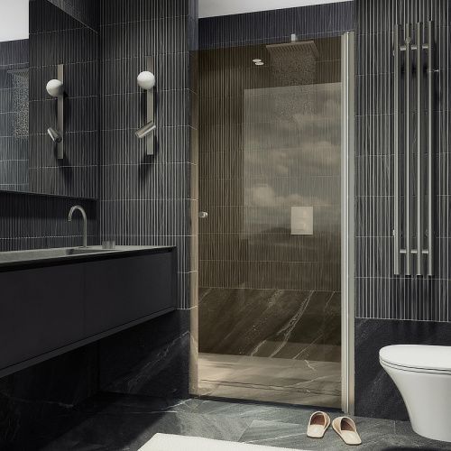 Душевая дверь Maybah Glass MGD-810-5 90х200 стекло тонированное профиль хром