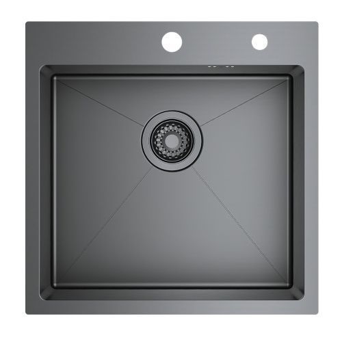 Кухонная мойка Raglo R700 R700.5050.09 50х50 цвет серый поверхность матовая