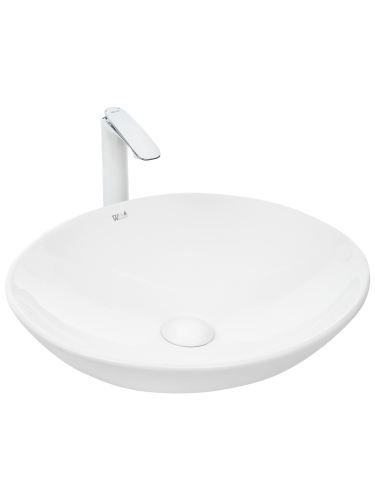 Раковина из сантехнического фаянса WeltWasser WW SK 10000003856 50х40 подвесная цвет белый без отверстий под смеситель