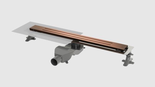 Душевой лоток Boheme Premium Trendy 983-80-CB 65х10 медь