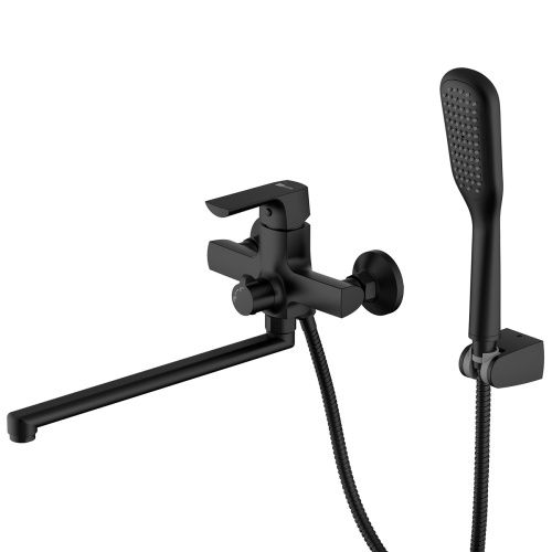 Смеситель для ванны LeMark Ursus LM7251BL настенный черный