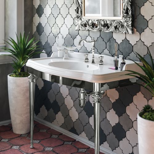 Консоль под раковину TW collection TWBR874.1сr 105х56х85 напольная цвет хром